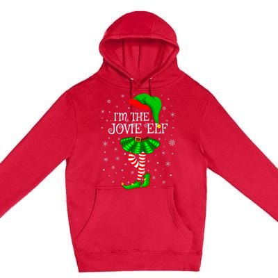 Matching Family Group I'm The Jovie Elf Christmas Premium Pullover Hoodie