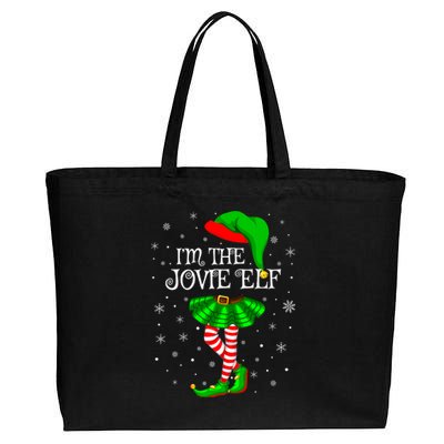 Matching Family Group I'm The Jovie Elf Christmas Cotton Canvas Jumbo Tote