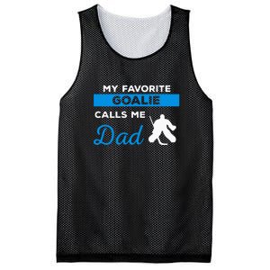 My Favorite Goalie Call Me Dad Gift Hockey Dad Father's Day Gift Mesh Reversible Basketball Jersey Tank