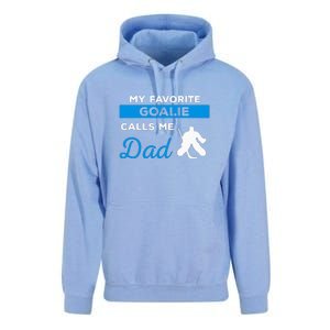 My Favorite Goalie Call Me Dad Gift Hockey Dad Father's Day Gift Unisex Surf Hoodie