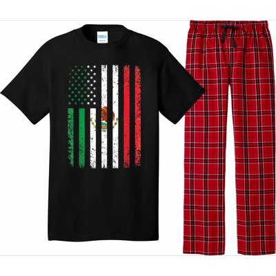 Mexico Flag Gift Usa American Mexican Independence Day Gift Pajama Set