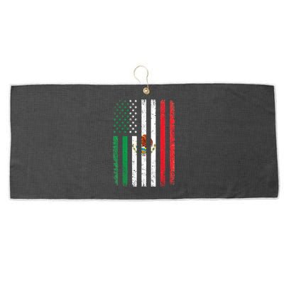 Mexico Flag Gift Usa American Mexican Independence Day Gift Large Microfiber Waffle Golf Towel