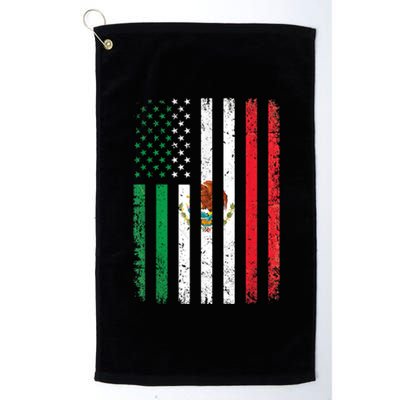 Mexico Flag Gift Usa American Mexican Independence Day Gift Platinum Collection Golf Towel