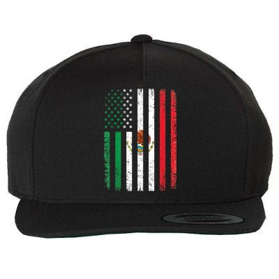 Mexico Flag Gift Usa American Mexican Independence Day Gift Wool Snapback Cap