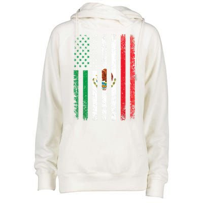 Mexico Flag Gift Usa American Mexican Independence Day Gift Womens Funnel Neck Pullover Hood