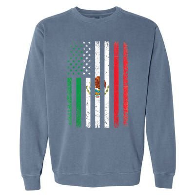 Mexico Flag Gift Usa American Mexican Independence Day Gift Garment-Dyed Sweatshirt