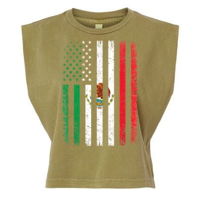 Mexico Flag Gift Usa American Mexican Independence Day Gift Garment-Dyed Women's Muscle Tee