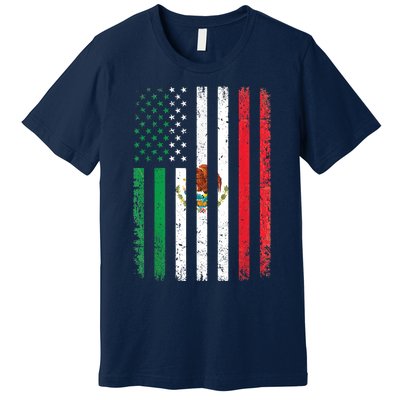 Mexico Flag Gift Usa American Mexican Independence Day Gift Premium T-Shirt