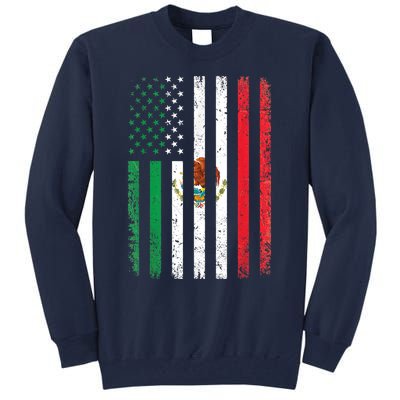 Mexico Flag Gift Usa American Mexican Independence Day Gift Tall Sweatshirt