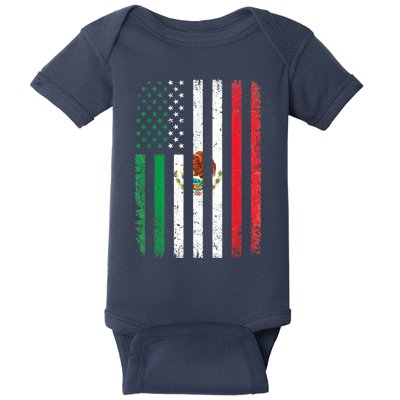 Mexico Flag Gift Usa American Mexican Independence Day Gift Baby Bodysuit