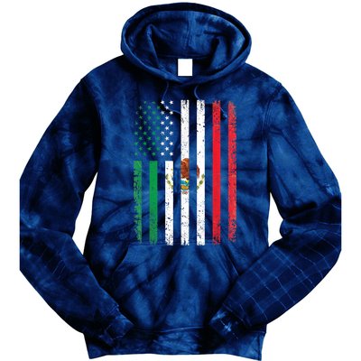 Mexico Flag Gift Usa American Mexican Independence Day Gift Tie Dye Hoodie