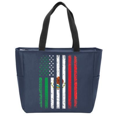 Mexico Flag Gift Usa American Mexican Independence Day Gift Zip Tote Bag