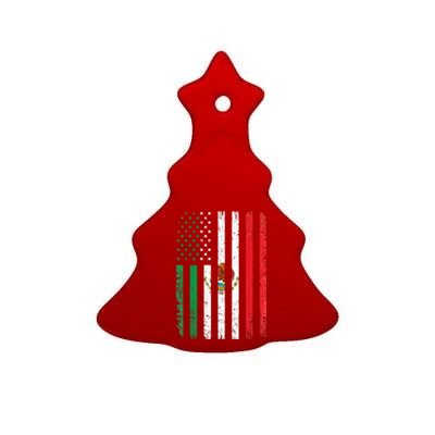 Mexico Flag Gift Usa American Mexican Independence Day Gift Ceramic Tree Ornament