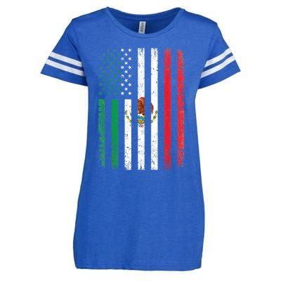 Mexico Flag Gift Usa American Mexican Independence Day Gift Enza Ladies Jersey Football T-Shirt