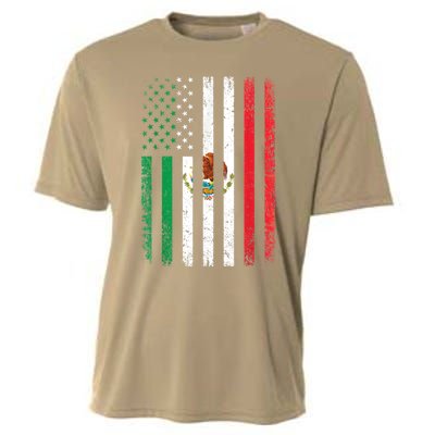 Mexico Flag Gift Usa American Mexican Independence Day Gift Cooling Performance Crew T-Shirt