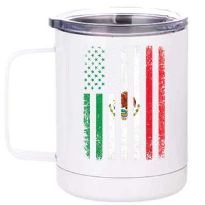 Mexico Flag Gift Usa American Mexican Independence Day Gift 12 oz Stainless Steel Tumbler Cup