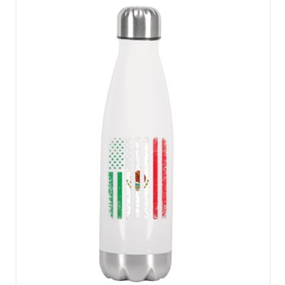 Mexico Flag Gift Usa American Mexican Independence Day Gift Stainless Steel Insulated Water Bottle