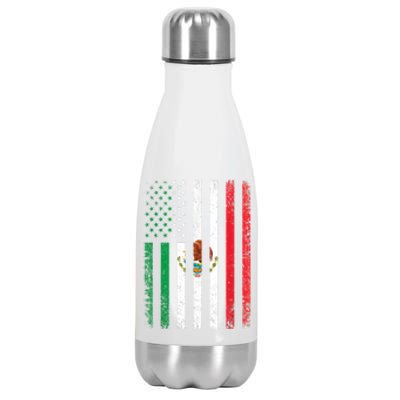 Mexico Flag Gift Usa American Mexican Independence Day Gift Stainless Steel Insulated Water Bottle