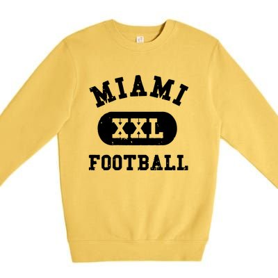 Miami Football Gift For Fan Sport Premium Crewneck Sweatshirt