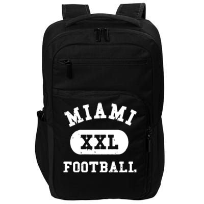 Miami Football Gift For Fan Sport Impact Tech Backpack