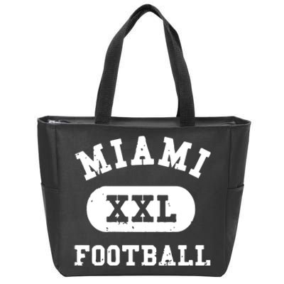 Miami Football Gift For Fan Sport Zip Tote Bag