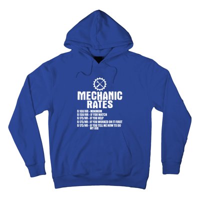 Mechanic Funny Gift Great Gift Mechanic Rates Cool Gift Hoodie