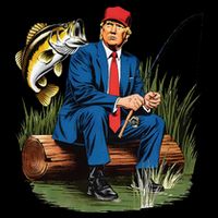 Make Fishing Great Again Funny Bass Fishing Humor Trump Toddler Sweatshirt