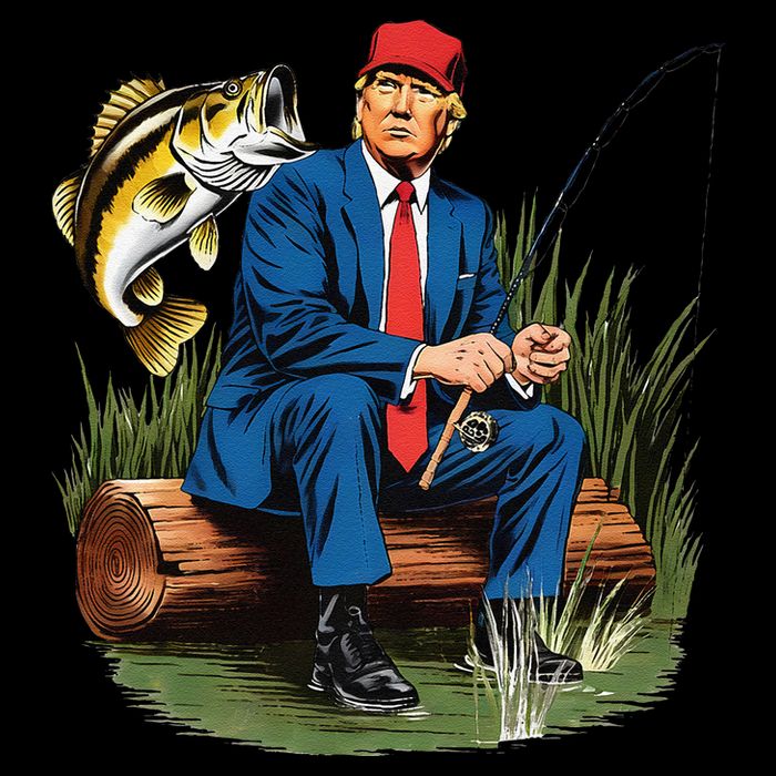Make Fishing Great Again Funny Bass Fishing Humor Trump Toddler Sweatshirt