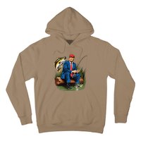 Make Fishing Great Again Funny Bass Fishing Humor Trump Hoodie