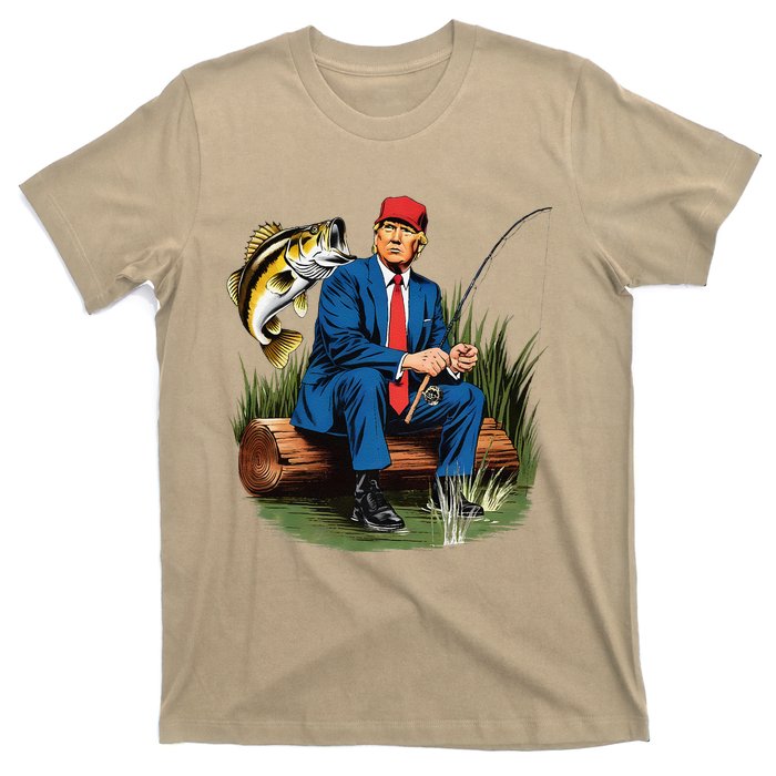 Make Fishing Great Again Funny Bass Fishing Humor Trump T-Shirt