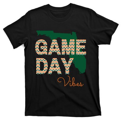 Miami Football Game Day Vibes Fall Tailgate T-Shirt