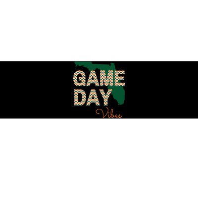 Miami Football Game Day Vibes Fall Tailgate Bumper Sticker