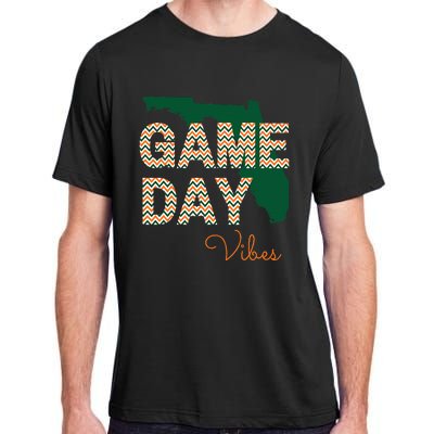 Miami Football Game Day Vibes Fall Tailgate Adult ChromaSoft Performance T-Shirt