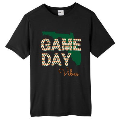 Miami Football Game Day Vibes Fall Tailgate Tall Fusion ChromaSoft Performance T-Shirt