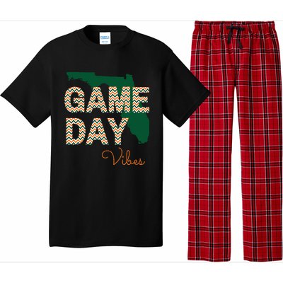 Miami Football Game Day Vibes Fall Tailgate Pajama Set