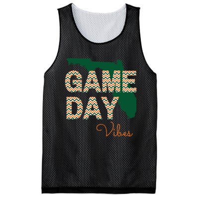 Miami Football Game Day Vibes Fall Tailgate Mesh Reversible Basketball Jersey Tank