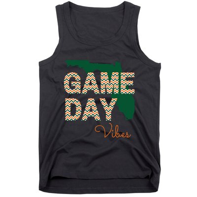 Miami Football Game Day Vibes Fall Tailgate Tank Top