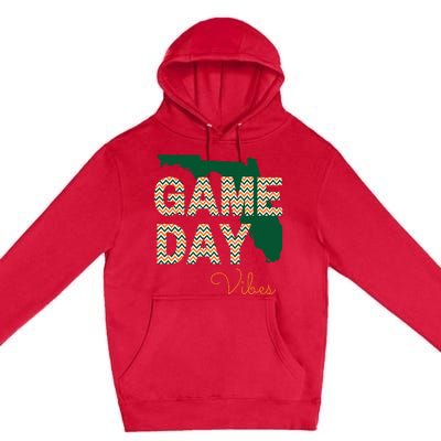 Miami Football Game Day Vibes Fall Tailgate Premium Pullover Hoodie