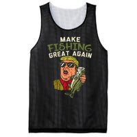 Make Fishing Great Again Trump Funny Fisherman Angler Gift Mesh Reversible Basketball Jersey Tank