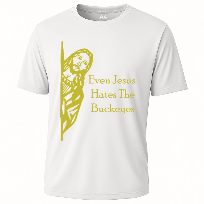 Michigan Fan Gear Even Jesus Hates Thebuckeyes Cooling Performance Crew T-Shirt