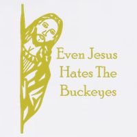 Michigan Fan Gear Even Jesus Hates Thebuckeyes Cooling Performance Crew T-Shirt