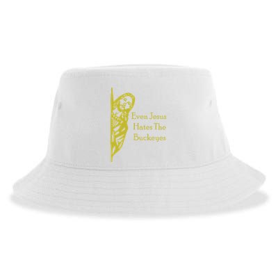 Michigan Fan Gear Even Jesus Hates Thebuckeyes Sustainable Bucket Hat