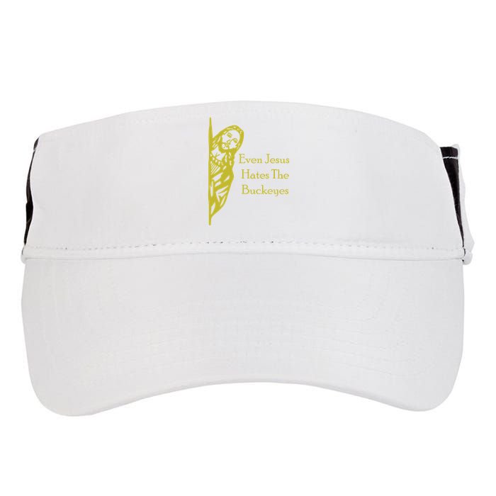 Michigan Fan Gear Even Jesus Hates Thebuckeyes Adult Drive Performance Visor