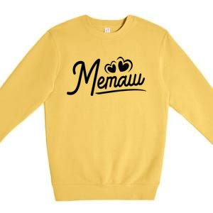 Memaw Funny Gift From Grand Memaw For Grandma Cute Memaw Cool Gift Premium Crewneck Sweatshirt