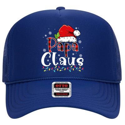 Matching Family Ghristmas Pajama Papa Santa Claus Costume Gift High Crown Mesh Back Trucker Hat