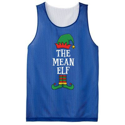 Matching Family Group Funny Xmas IM The Mean Elf Christmas Cool Gift Mesh Reversible Basketball Jersey Tank