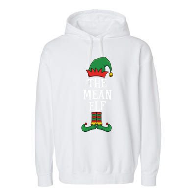 Matching Family Group Funny Xmas IM The Mean Elf Christmas Cool Gift Garment-Dyed Fleece Hoodie