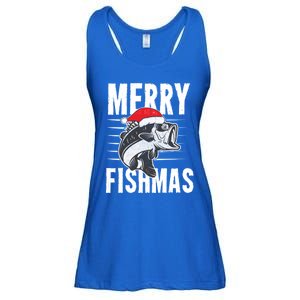 Merry Fishmas Gift Funny Fishing Christmas Cute Gift Ladies Essential Flowy Tank