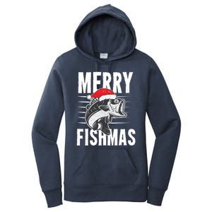 Merry Fishmas Gift Funny Fishing Christmas Cute Gift Women's Pullover Hoodie