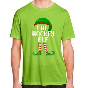 Matching Family Group The Hockey Elf Christmas Meaningful Gift Adult ChromaSoft Performance T-Shirt